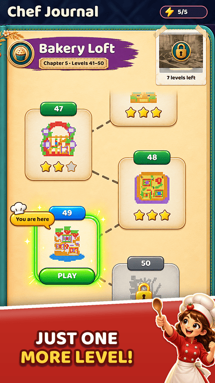The Chef Journal with starred Mosaic levels